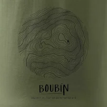 Boubín - vrstevnice v kruhu