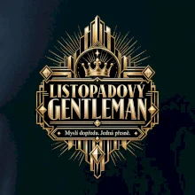 Listopadový gentleman zlatý art deco motiv