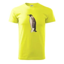 Tučňák kreslený vodovými barvami