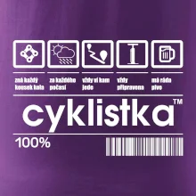 Čárový kód - Cyklistka
