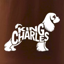 Kavalír king Charles španěl nápis v těle