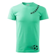 Kickball nápis šikmo