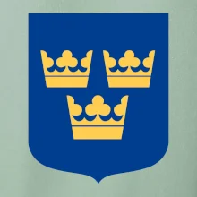 Švédský znak tři korunky na prso