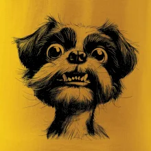 Černobílá karikatura Ši-tzu