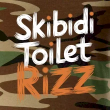 Skibidi Toilet Rizz nápis