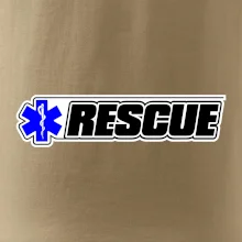 Záchranář rescue kříž modrý