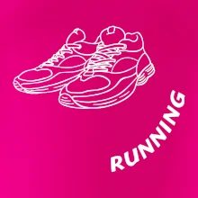 Running nápis šikmo