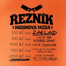 Hodinová mzda řezník