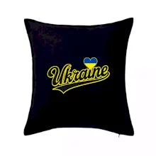 Ukraine - nápis černý