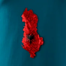 Mapa Albánie reliéf hor