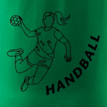 Handball nápis šikmo