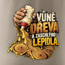Vůně dřeva a zaschlýho lepidla - kapající lepidlo a letokruhy