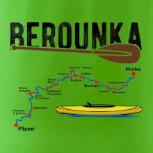 Mapa řeky Berounky