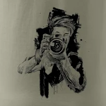Fotograf kreslený tužkou