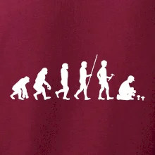 Evoluce houbař muž