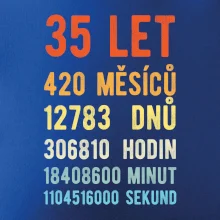 Narozeniny 35 přepočet času