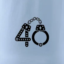 Narozeninové tričko pro policajta - pouta 40