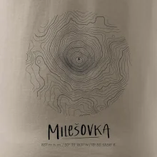 Milešovka - vrstevnice v kruhu