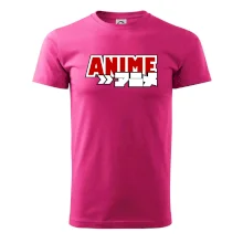 Anime nápis červený