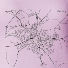 Mapy měst černobílé Klatovy