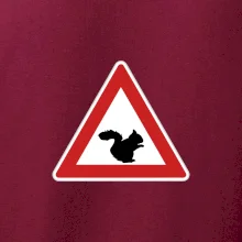 Dopravní značka - Pozor veverka