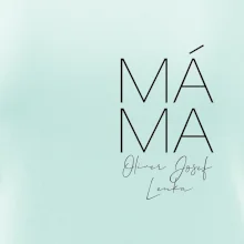 Nápis máma  na prsu se jmény dětí