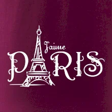 Paris nápis Eiffelovka rovný Paris nápis Eiffelovka rovný