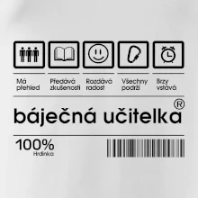 Čárový kód  - Báječná učitelka Čárový kód  - Báječná učitelka