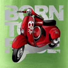 Scooter born to ride red