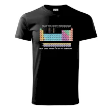 I wear this shirt periodically but only when I'm in my element I wear this shirt periodically but only when I'm in my element