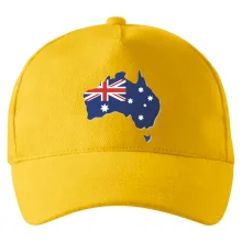 Austrálie - vlajka mapa