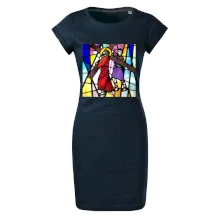 Vitráž - Ježíš a kříž