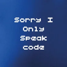 Sorry I Only Speak code Sorry I Only Speak code
