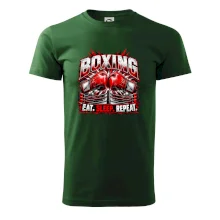 Boxerské rukavice v ringu eat sleep repeat