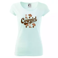 Cowgirl nápis a oblečení