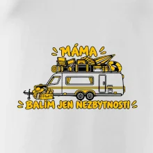 Máma balím jen nezbytnosti rodinný karavan
