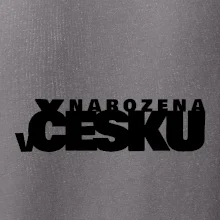Nápis - Narozena v Česku