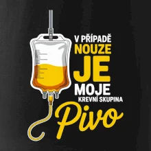 V případě nouze je moje krevní skupina pivo