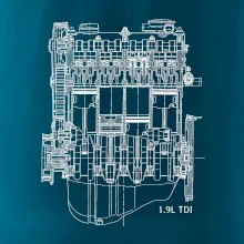 Motor Škoda/ VW 1.9L  TDI ze předu