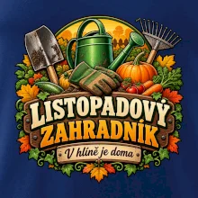 Listopadový zahradník v hlíně je doma