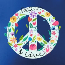 Peace and love symbol