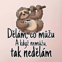 Dělám, co můžu. A když nemůžu, tak nedělám.