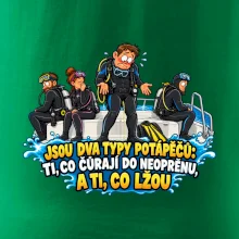 Dva typy potápěčů v neoprenu