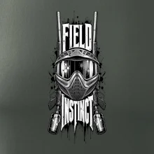 Černobílá maska field instinct paintball