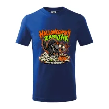 Halloweenský černý kocour čeká na podrbání