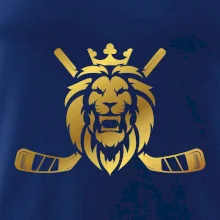 Lev s hokejkami - zlatý potisk