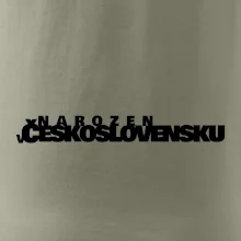 Nápis - Narozen v Československu