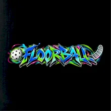 Florbalové graffiti v neonových barvách