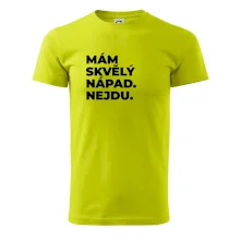 MÁM SKVĚLÝ NÁPAD. NEJDU.