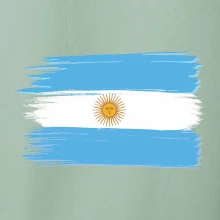 Argentina vlajka kreslená štětkou